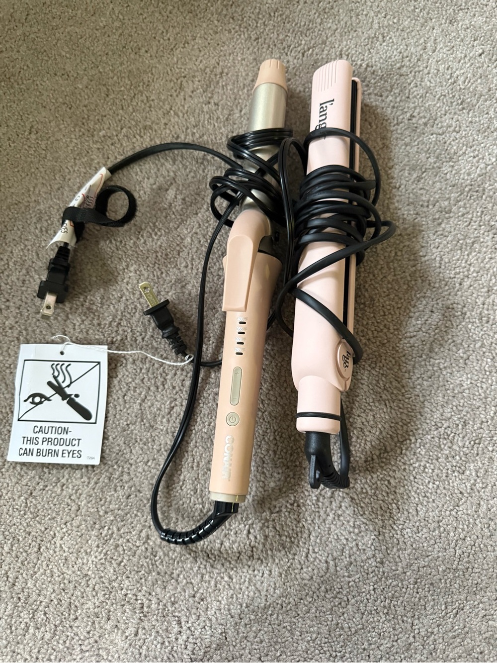 Lange Pink and Champagne Hair Styling Tools Set